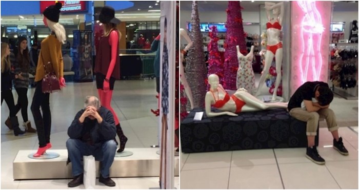 20 smiješnih fotki muškaraca koji su završili u shoppingu protiv svoje volje