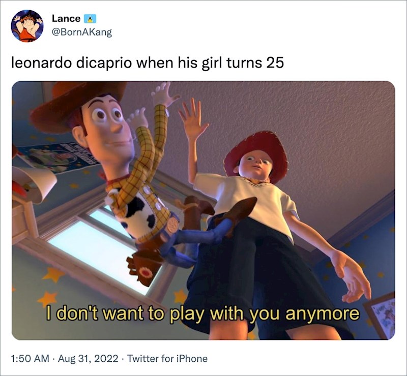 Leo DiCaprio kad mu djevojka napuni 25 godina: