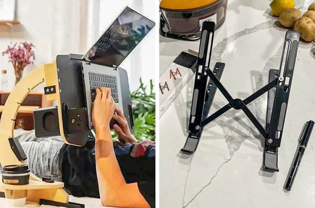 9. Stalak za laptop koji je naručio i onaj koji mu je stigao