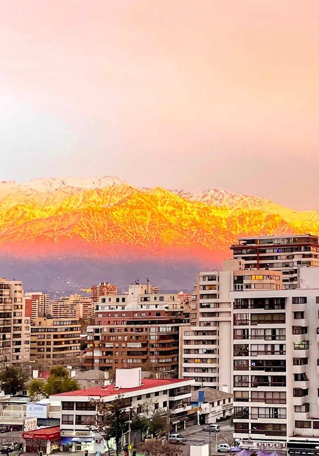 12. Narančasti zalazak sunca u Chileu
