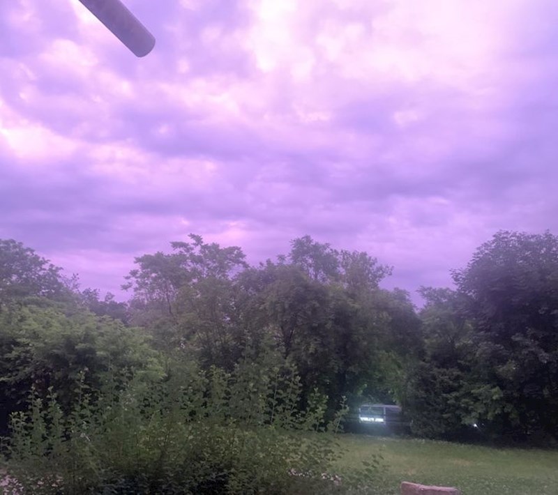 7. Ljubičasti oblaci u Freiburgu u Njemačkoj