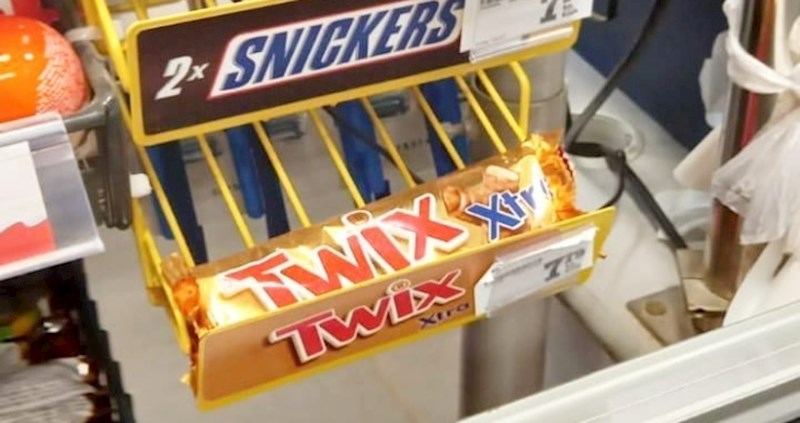 Netko je na polici u dućanu namijenjenoj za čokoladice pronašao zanimljivu zdraviju opciju