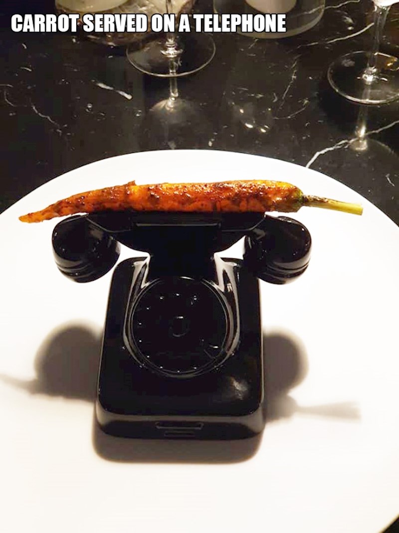 13. Mrkva poslužena na telefonu