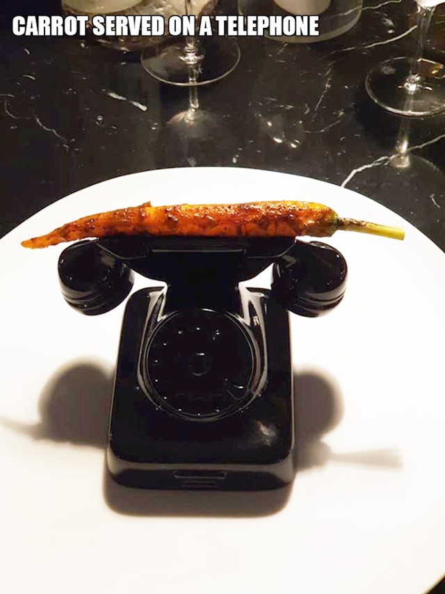 13. Mrkva poslužena na telefonu