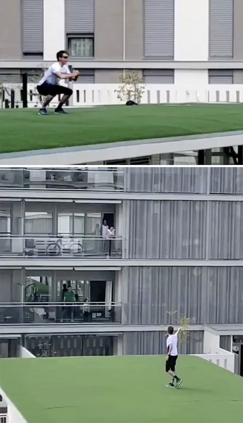 10. Fitness trener iz Španjolske radi besplatne treninge za susjedstvo u karanteni.