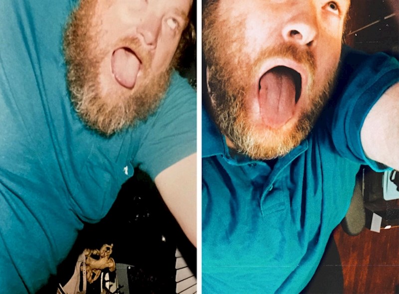 16. "Na lijevoj fotki je moj tata, desno sam ja!"