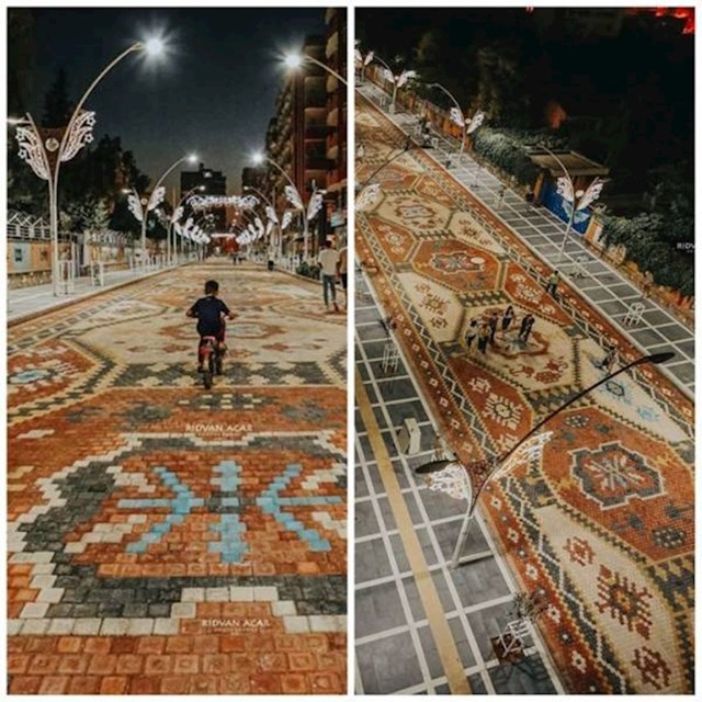 1. Ulica s uzorkom perzijskog tepiha u Turskoj