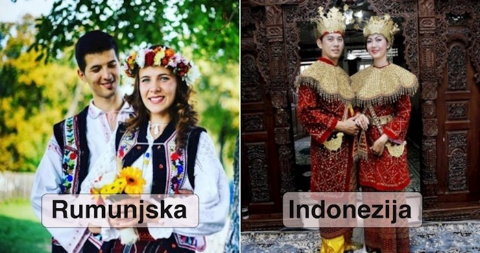 Ljudi iz 18 različitih zemalja pokazali su kako izgleda njihova tradicionalna odjeća za vjenčanje