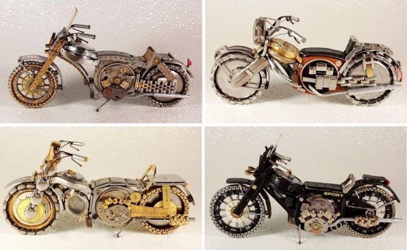 11. Ovi genijalni motori napravljeni od vintage ručnih satova.
