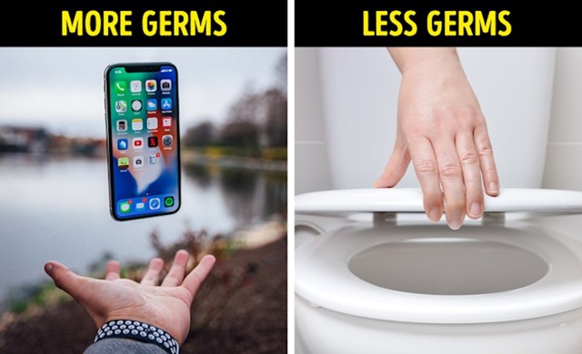 4. Vaša WC školjka 7 je puta čišća od vašeg mobitela.