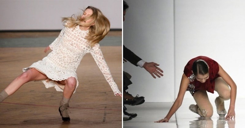 Presmiješne fotke manekenki koje su na modnoj pisti pale kao kruške