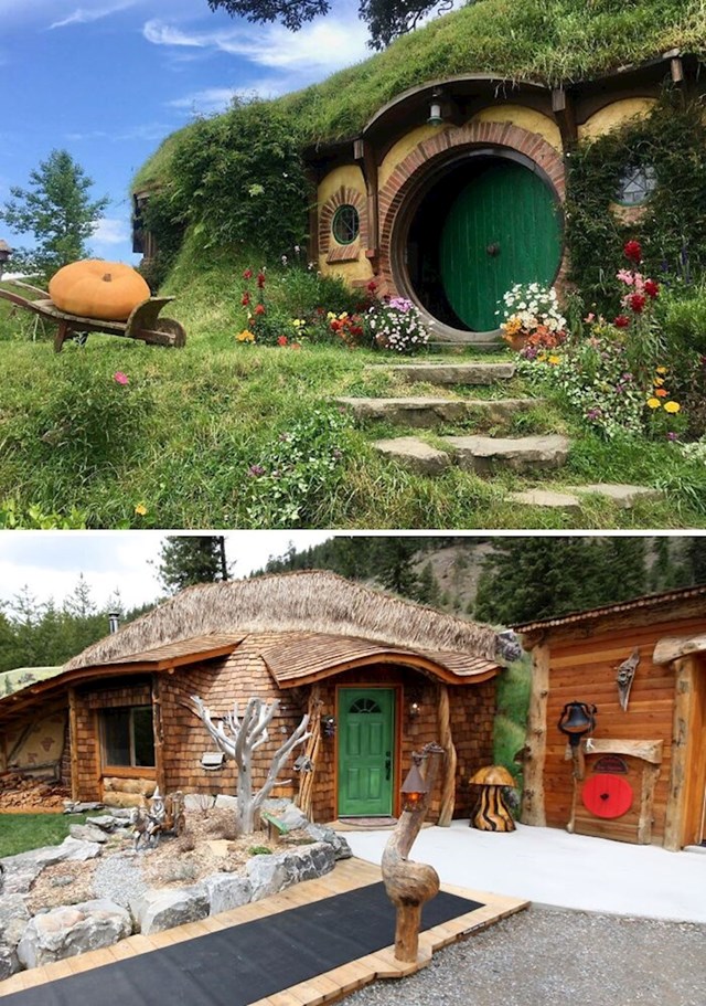4. Hobbitske kućice u Montani u SAD-u