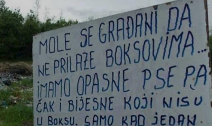 Netko je šetao prirodom i naišao na nesvakidašnje upozorenje koje će vas ostaviti bez teksta