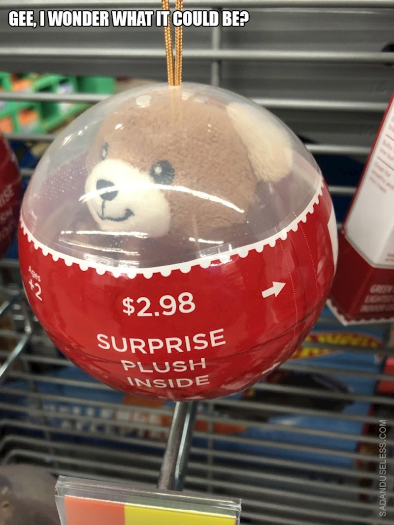 12. Hmm, pitamo se kakav je "plišanac iznenađenja" unutra 🤨