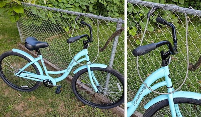 18. "Ovako je moja kćerka zavezala svoj novi bicikl"