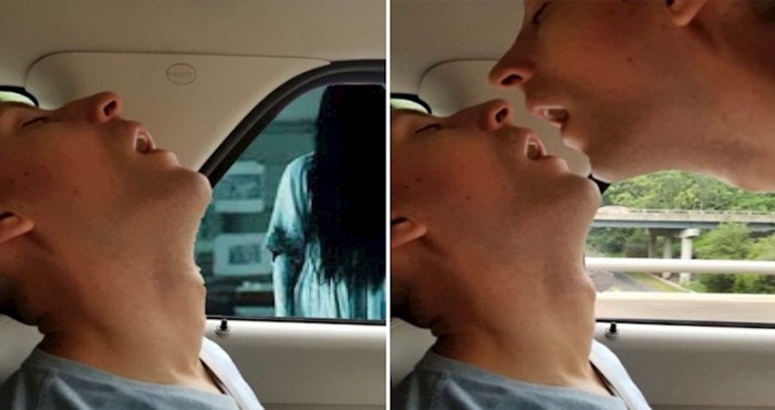 Zaspao je u autu, a ljudi s neta počeli su fotošopirati što je sve propustio tijekom puta