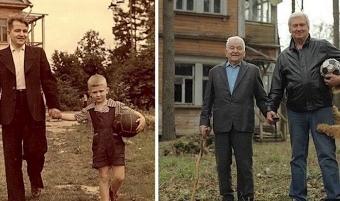 Nostalgične rekreacije starih obiteljskih fotografija koje su nas osvojile