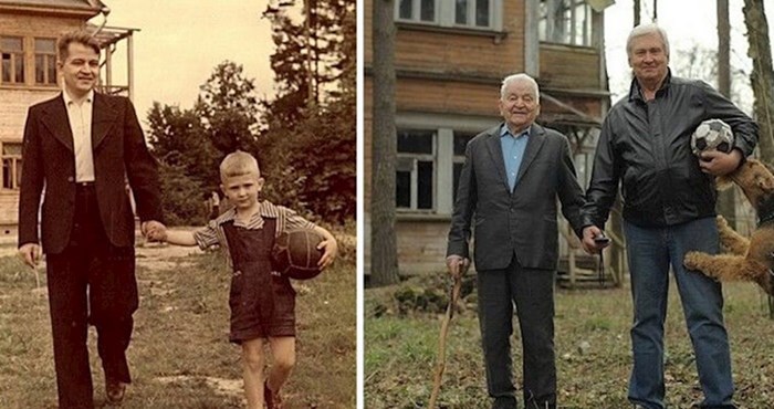 Nostalgične rekreacije starih obiteljskih fotografija koje su nas osvojile