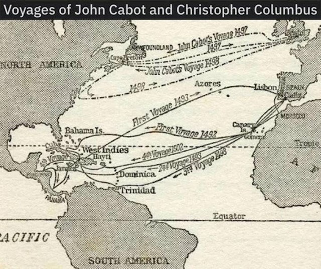 13. Putovanja Johna Cabota i Christophera Columba