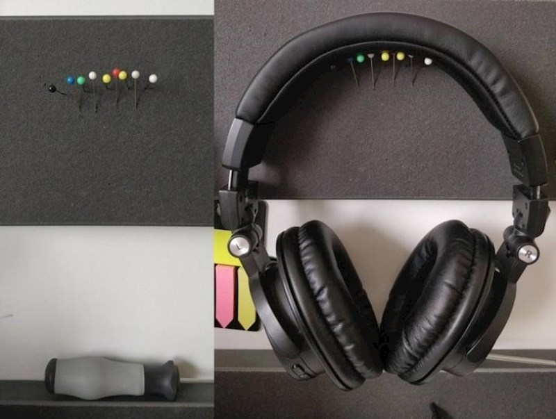 7. Tko kaže da vam treba skupi držač za slušalice?