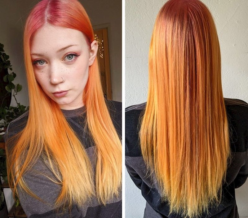 "Možete li vjerovati da sam ovu boju postigla greškom? Obožavam ju!"😍