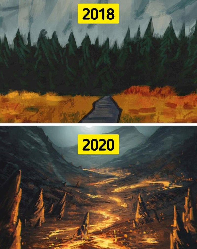 Nevjerojatan napredak u slikanju u samo dvije godine.