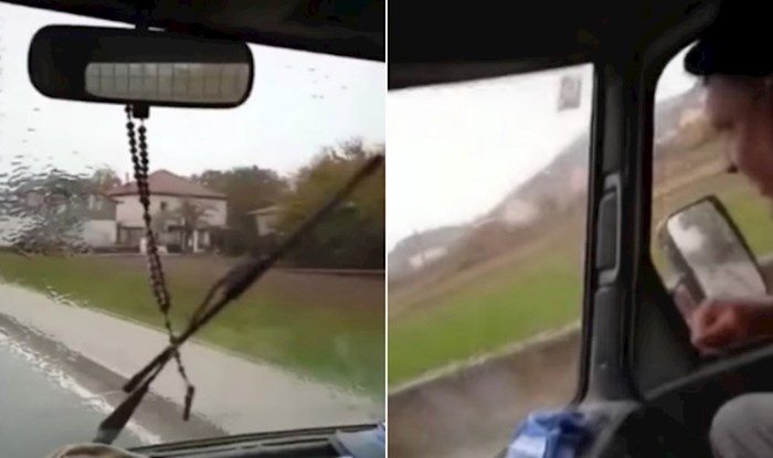 Dalmatincima su se pokvarili brisači, ova hit snimka pokazuje kako su usred pljuska riješili problem