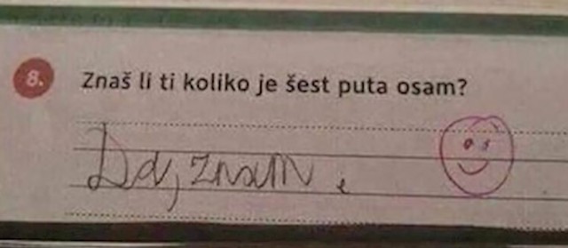 Mali ju je baš dobro zeznuo, ako ovako nastavi sigurno će u životu dogurati daleko!  🤣