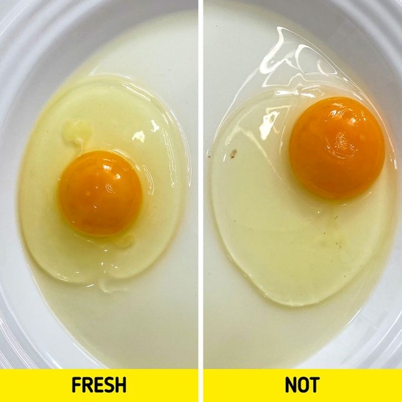 1. Jaje je svježe kad je žumanjak u sredini