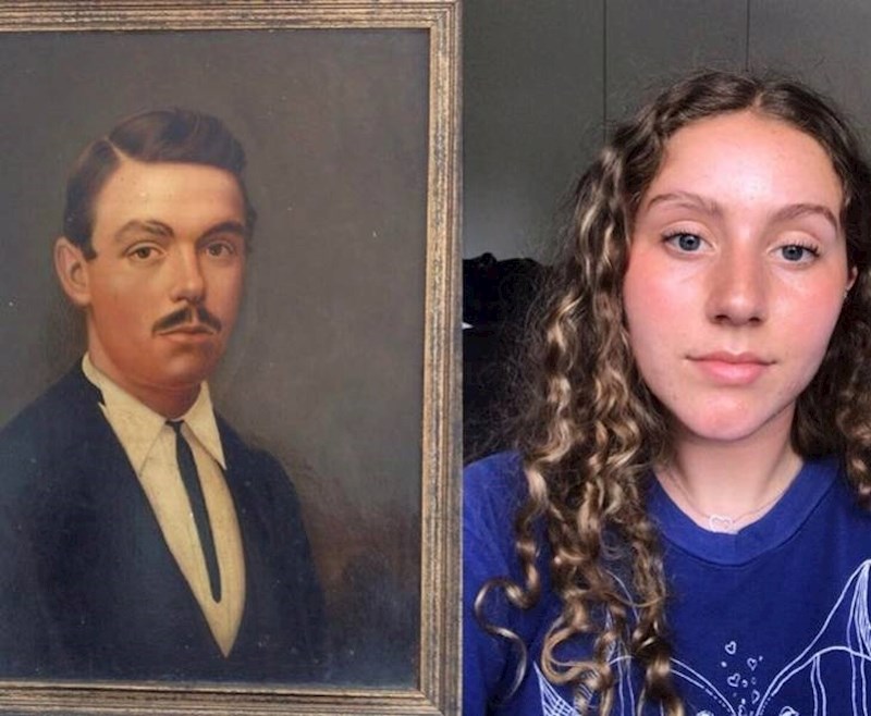 Ova djevojka ima rupicu na obrvi, baš kao i čovjek s ovog portreta.