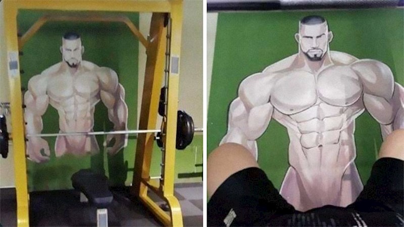 #7 Ova čudnovata ilustracija u teretani...