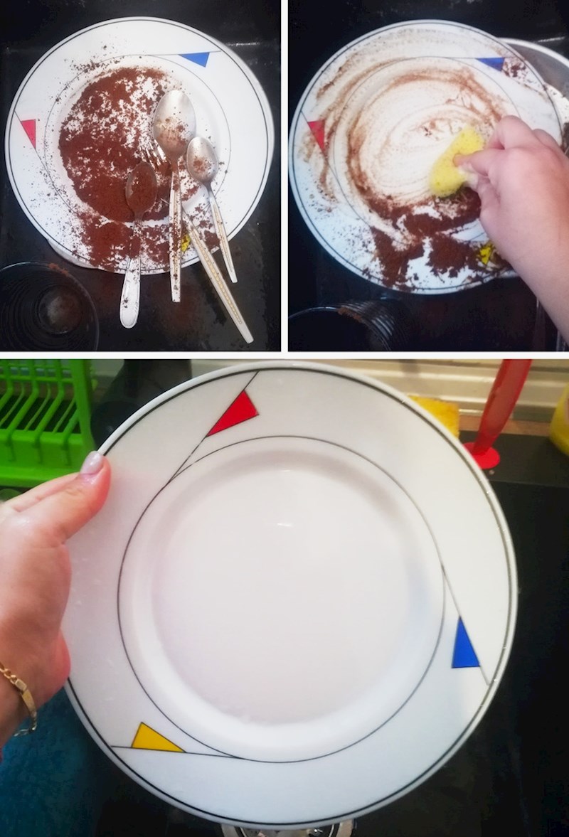 4. Stavite tursku kavu na prljavo suđe kako bi spriječili zadržavanje neugodnih mirisa