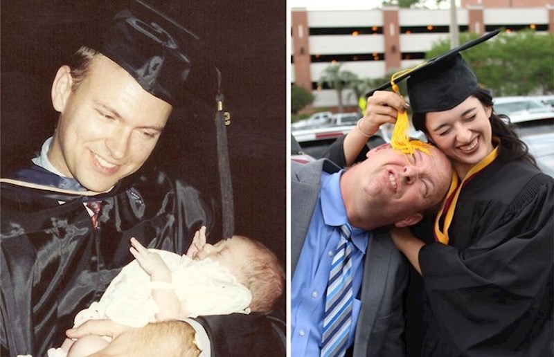 "Rekreirali smo fotku kad sam ja diplomirala."