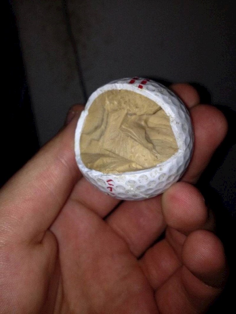 7. Unutrašnjost loptice za golf