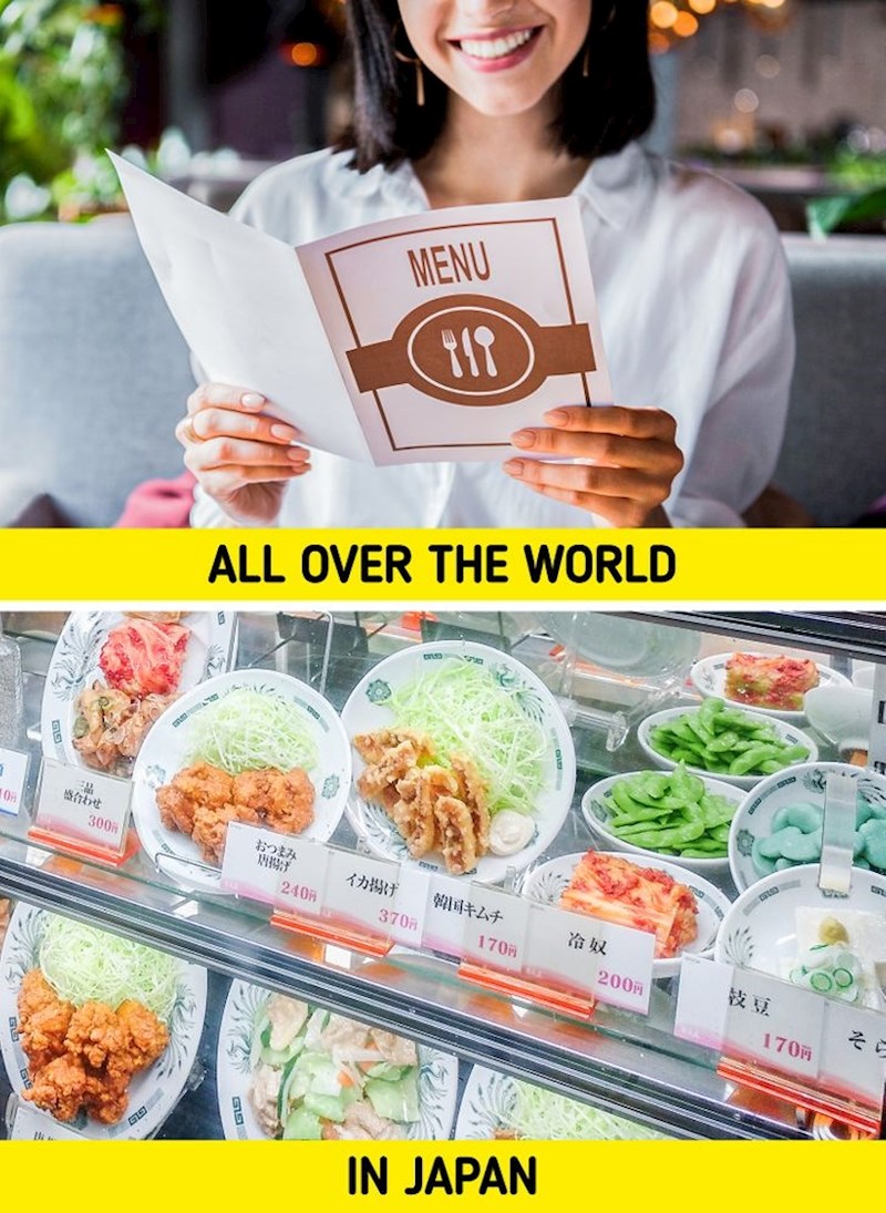 15. Meni u ostatku svijeta i meni u Japanu...