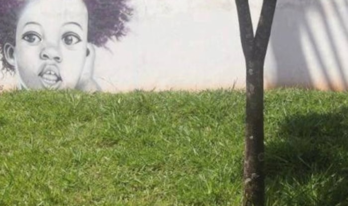 Kad se spoje umjetnost i priroda: Mural djevojčice savršeno se uklopio u okolinu