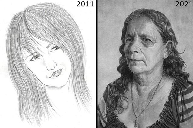 12. Nevjerojatan napredak u crtanju portreta