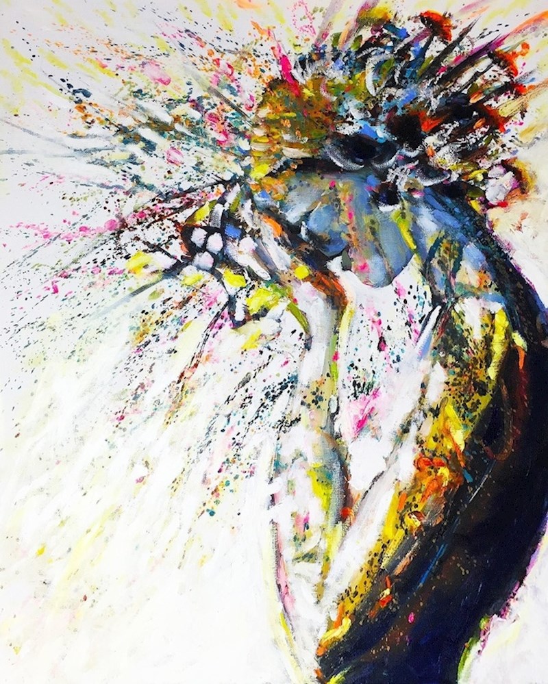 "Moj tata nedavno je počeo slikati apstraktne slike i ova je moj apsolutni favorit."