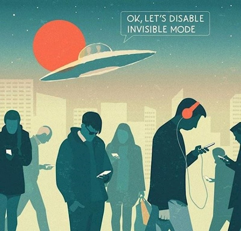 Čak i da su svemirski brodovi oko nas - mi ih ne bi primijetili.