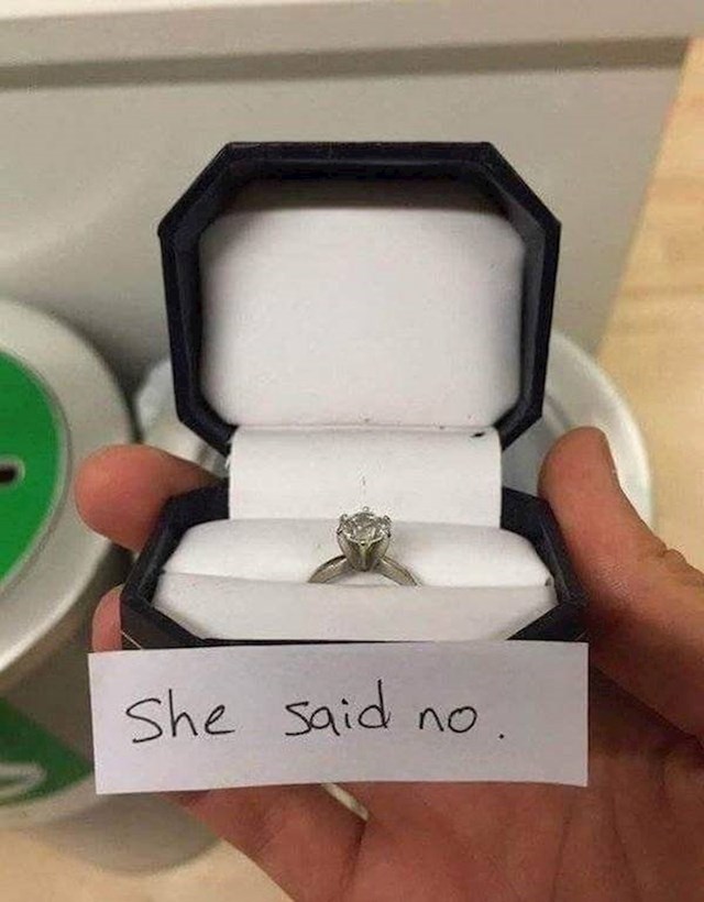 2. Rekla je "ne".