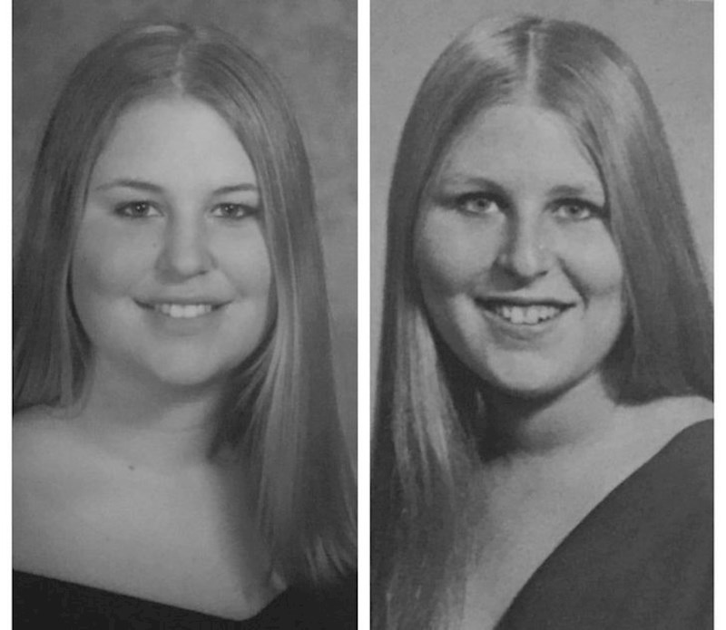 11. Slike iz godišnjaka - lijevo je njezina mama, a desno ona.