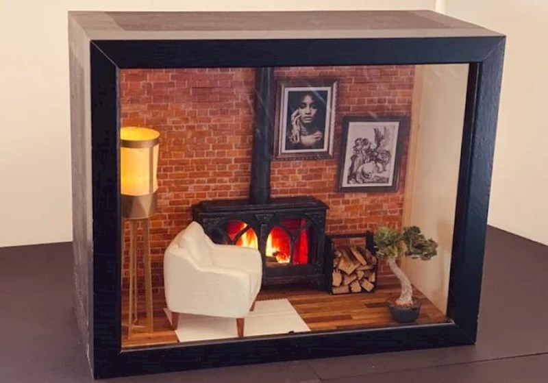 1. Izradio je svoju dnevnu sobu u malom