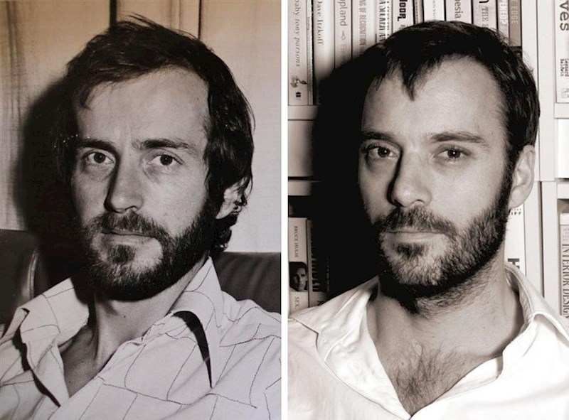 7. "Ovo je moj otac u 33. godini i ja u 38. godini."