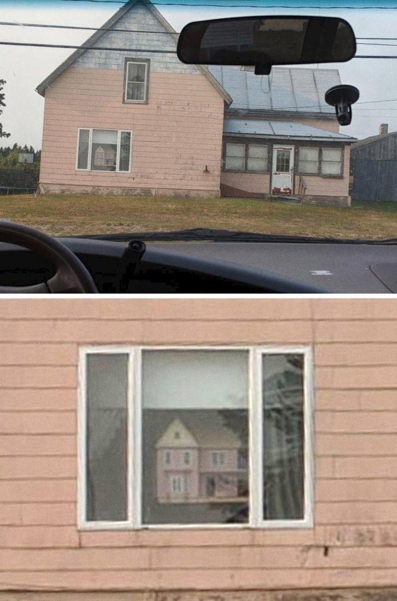 17. Napuštena kuća na čijem je prozoru kuća za lutke. Nimalo jezivo.😟