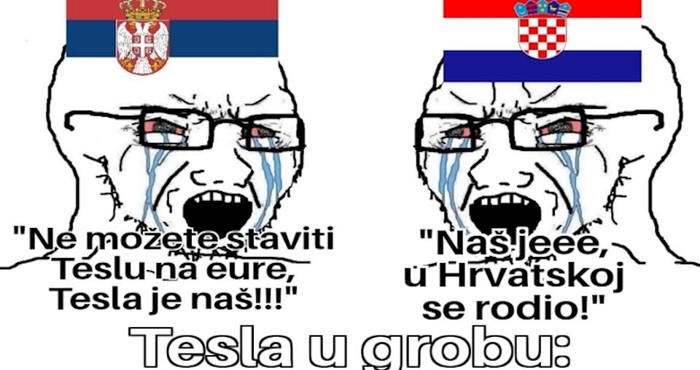 Tisuće su lajkale urnebesan meme o hrvatsko-srpskim prepucavanjima oko Tesle, morate vidjeti