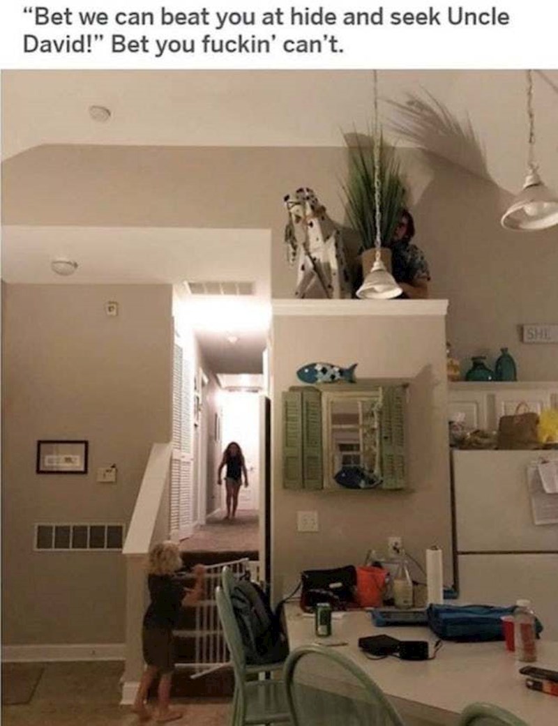 11. Ovaj ujak koji je pokazao klincima kako se profesionalac igra skrivača.