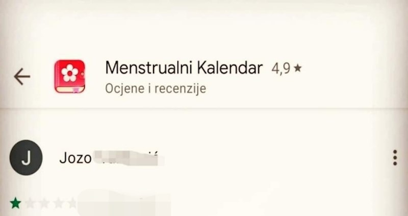 Njegova iskrena recenzija aplikacije za praćenje menstruacije je hit koji morate vidjeti