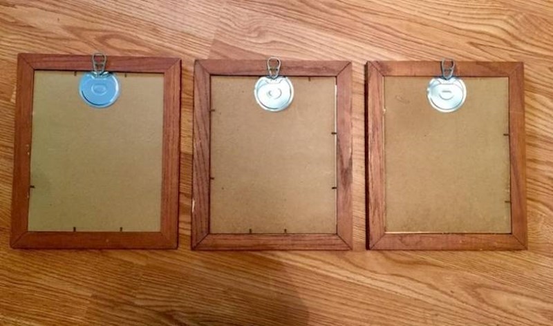 9. Možete iskoristiti zatvarače limenki za vješanje fotografija po zidu