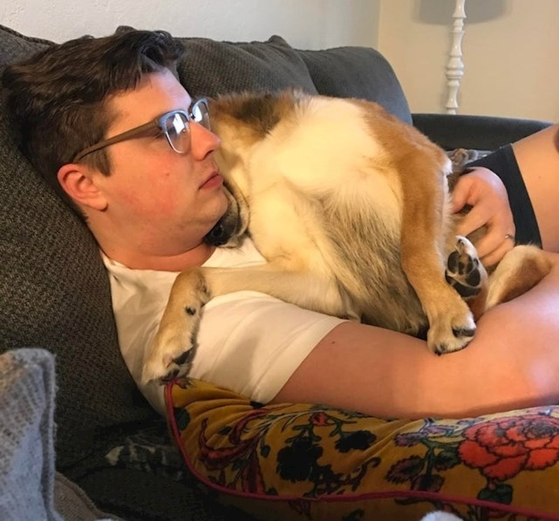 "Ovako naš pas dočekuje mojeg muža kad se vrati s posla."