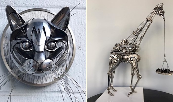 Umjetnik izrađuje genijalne skulpture od reciklirane srebrnine